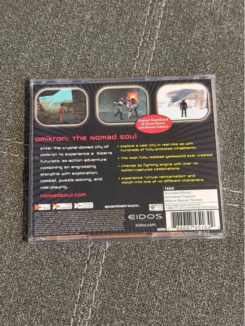 Omikron The Nomad Soul for Sega Dreamcast